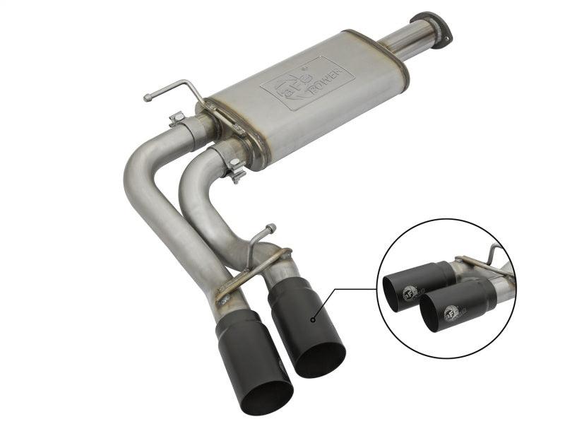 aFe Rebel Exhausts Cat-Back SS 16 Toyota Tacoma V6-3.5L w/ Black Tips | Too Fast Autoparts | Order Online