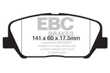 Plaquettes de frein avant EBC 12-15 Hyundai Veloster 1.6 Turbo Redstuff