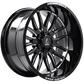 AXE Wheels HADES Gloss Black - Milled EdgeAXE5010 | Size: 20x9.5 | Bolt Pattern: 5x127/5x139.7 | Offset: 15 | Center Bore: 87.1