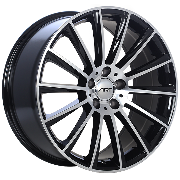 ART Replica 194 Gloss Black - Machined FaceR19419003 | Size: 19x8.0 | Bolt Pattern: 5x112 | Offset: 33 | Center Bore: 66.6