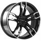 ART Replica 165 Gloss Black - Machined FaceR16518004 | Size: 18x8.0 | Bolt Pattern: 5x112 | Offset: 25 | Center Bore: 66.6 | Too Fast Autoparts | Order Online | Canada & USA Shipping