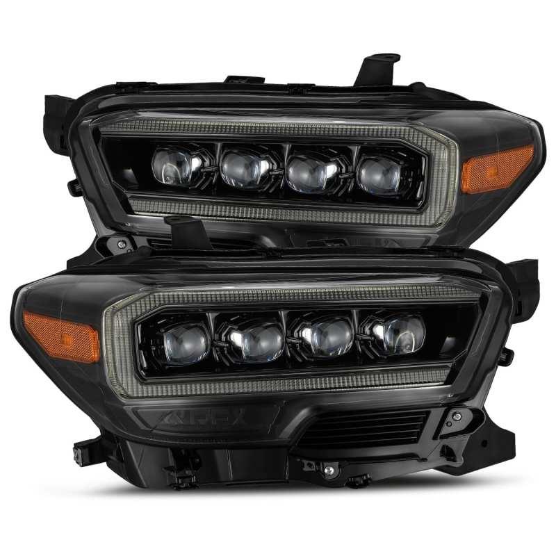 AlphaRex 16-20 Toyota Tacoma NOVA LED Projector Headlight Plank Style Alpha Black w/Activation Light | Too Fast Autoparts | Order Online