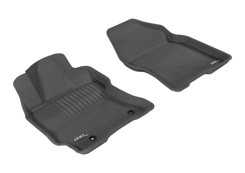 3D MAXpider 2004-2009 Toyota Prius Kagu 1st Row Floormat - Black | Too Fast Autoparts | Order Online