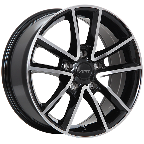 ART Replica 48 Gloss Black - Machined FaceR4817003 | Size: 17x7.5 | Bolt Pattern: 5x127 | Offset: 35 | Center Bore: 71.5