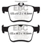 EBC 2014+ Audi A3 1.8 Turbo (w/Electronic Parking Brake) Redstuff Rear Brake Pads