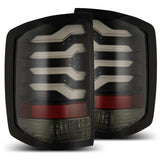 AlphaRex 14-18 Chevrolet Silverado 1500 PRO-Series LED Tail Lights Jet Black | Too Fast Autoparts | Order Online