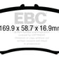 EBC 14+ Acura MDX 3.5 Ultimax2 Front Brake Pads