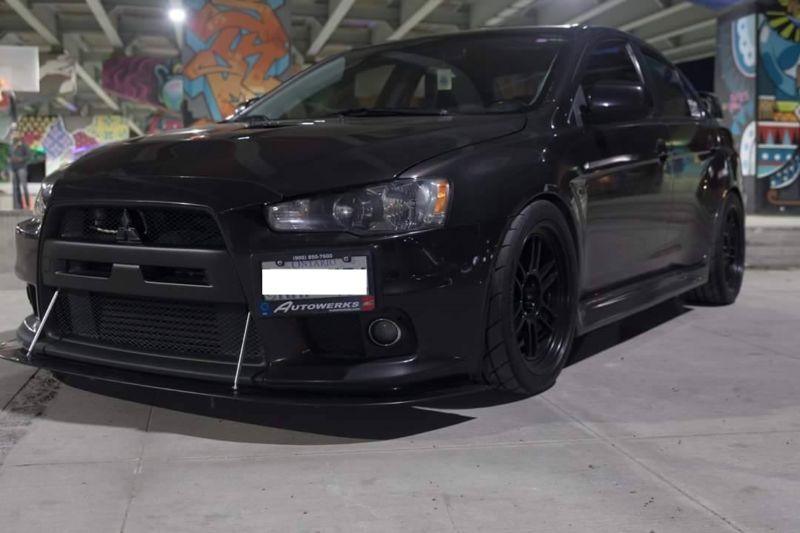 2007-2015 Mitsubishi EVO X Front Splitter Ventus AutoWorks 