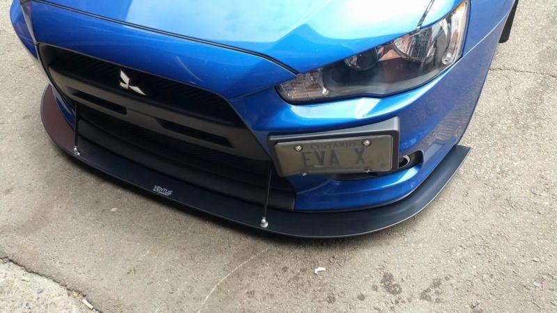 2007-2015 Mitsubishi EVO X Front Splitter  Too Fast Autoparts