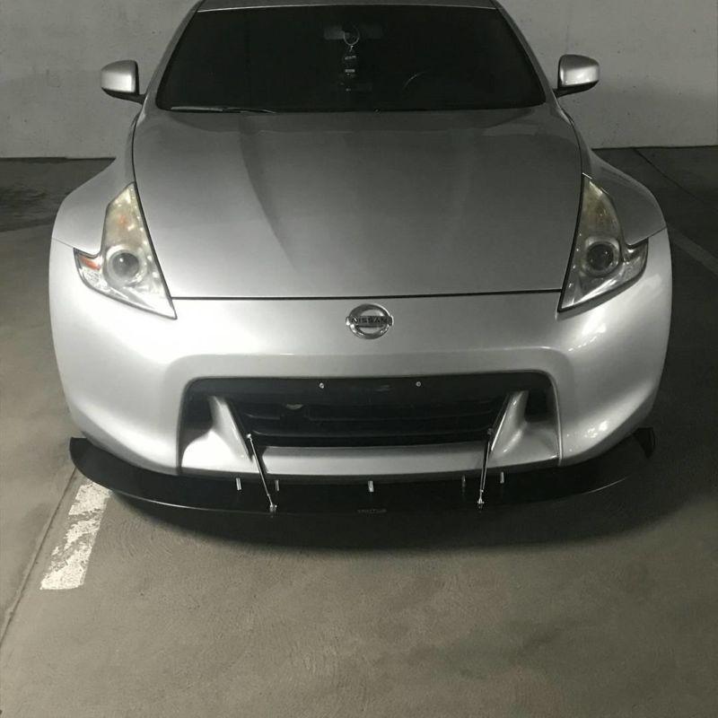 2009+ nissan 370z round version" Front Splitter" Ventus AutoWorks 