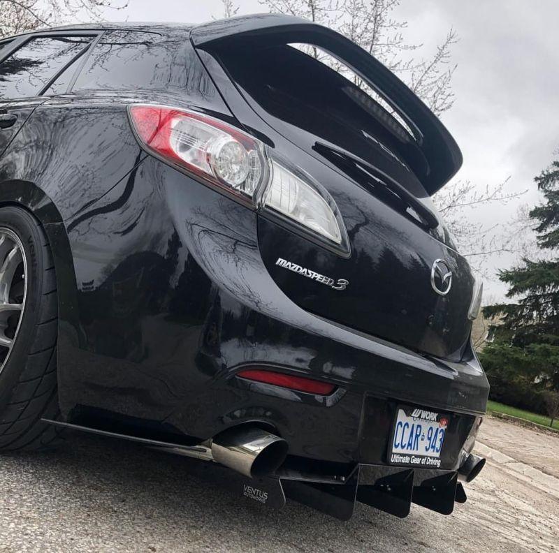 2010-2013 mazda 3/speed 3 full Rear Diffuser Ventus AutoWorks 