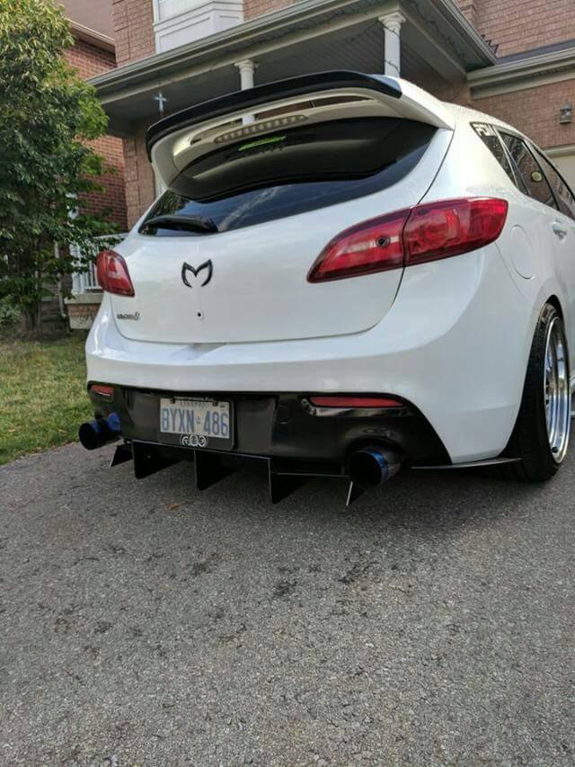 2010-2013 mazda 3/speed 3 full Rear Diffuser Ventus AutoWorks 