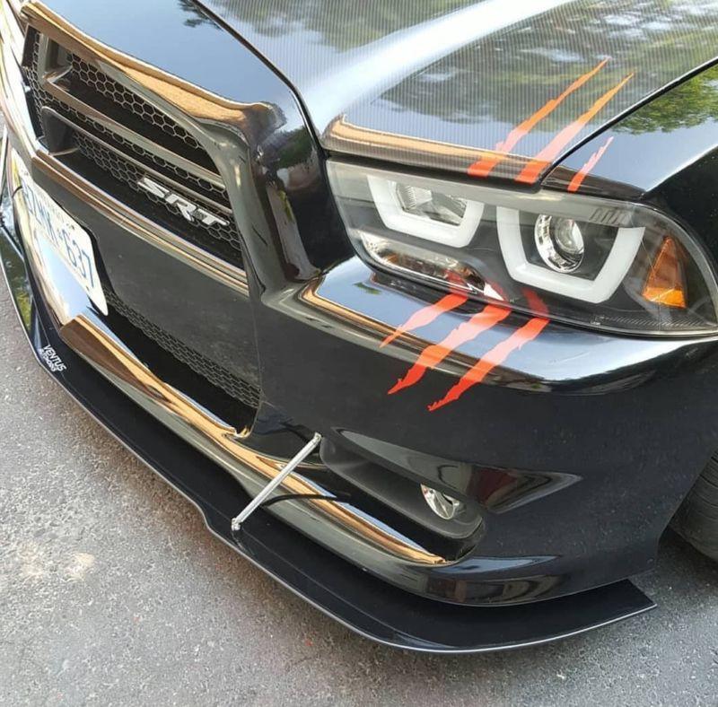 2011-2014 Dodge charger SRT8 SRT Front Splitter  Too Fast Autoparts