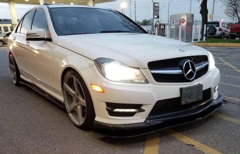 2012-2015 Mercedes Benz AMG C63 with lip Front Splitter Ventus AutoWorks 