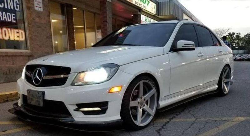 2012-2015 Mercedes Benz AMG C63 with lip Front Splitter Ventus AutoWorks 