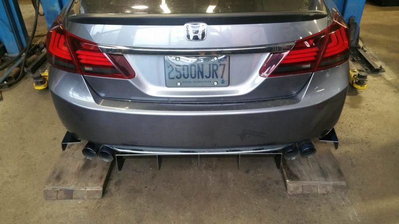 2013-2015 honda accord sedan Rear Diffuser  Too Fast Autoparts