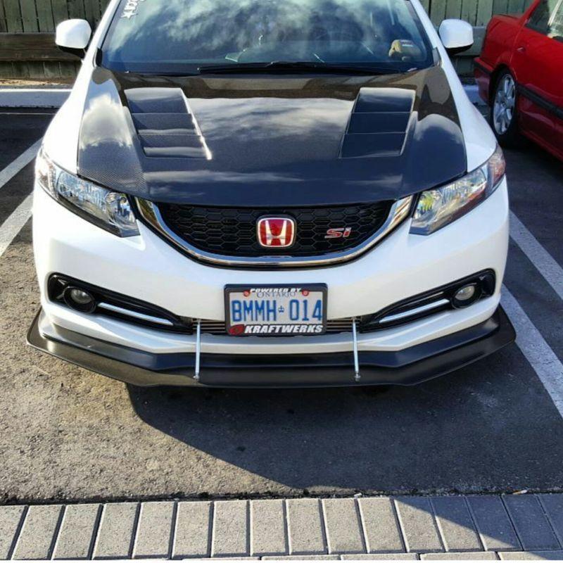2013-2015 Honda civic Sedan Bayson-r style lip" Front Splitter" Ventus AutoWorks 