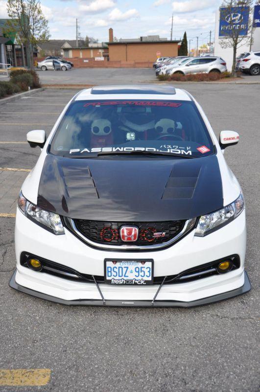 2013-2015 Honda civic Sedan Bayson-r style lip" Front Splitter" Ventus AutoWorks 