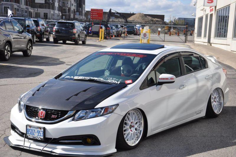 2013-2015 Honda civic Sedan Bayson-r style lip" Front Splitter" Ventus AutoWorks 