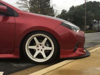 2014-2016 toyota corolla Mapisa lip" Front Splitter"  Too Fast Autoparts