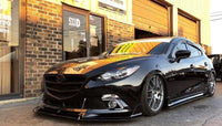 2014+ Mazda 3 Sedan/hatchback LenzDesign Lip" Front Splitter"