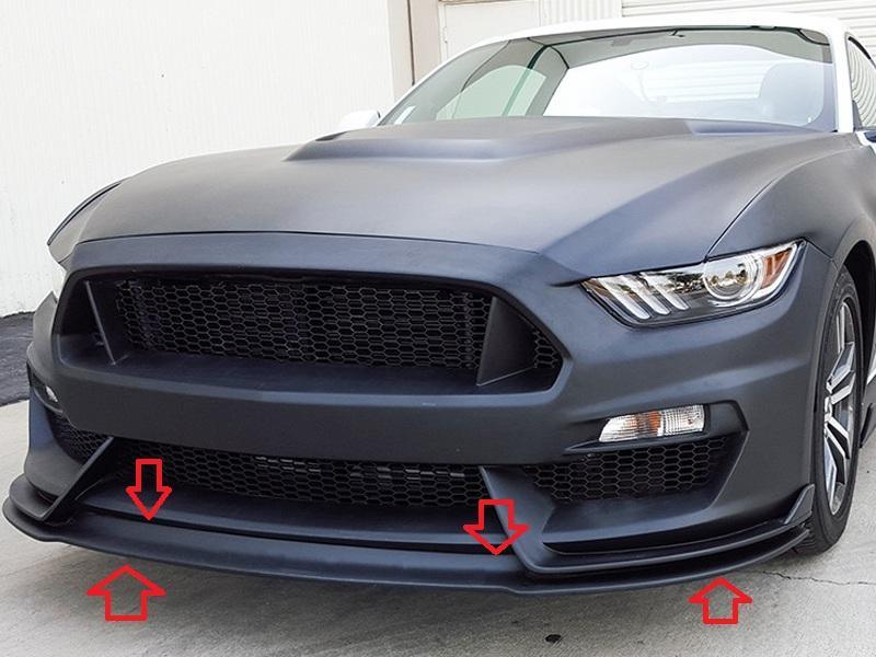 2015-2017 Ford Mustang gt350 Front Splitter  Too Fast Autoparts