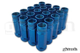 GKTech Blue Open Ended Lug Nuts, M12 x 1.5