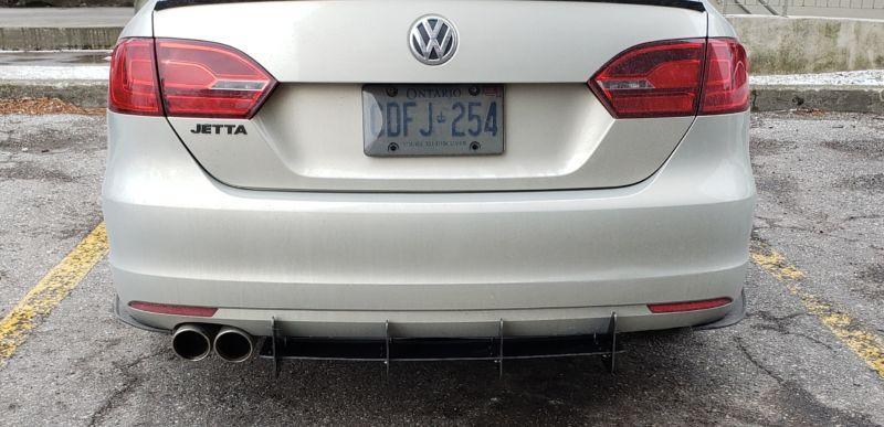 2011-2014 volkswagen jetta mk6 rear diffuser+Rear corner spats  Too Fast Autoparts