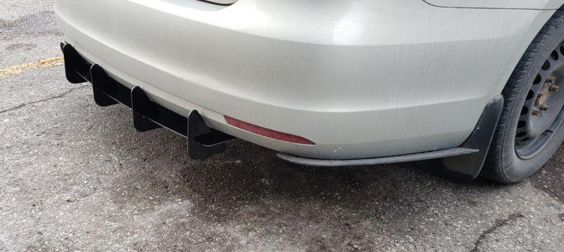 2011-2014 volkswagen jetta mk6 rear diffuser+Rear corner spats  Too Fast Autoparts