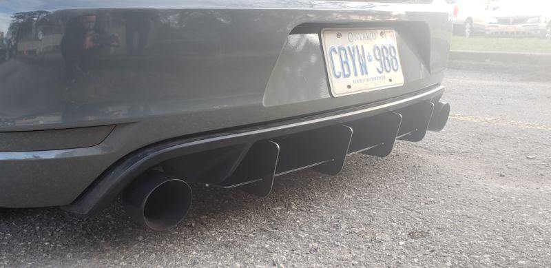 2010-2014 volkswagen GTI mk6 rear diffuser+Rear corner spats | Too Fast Autoparts | Order Online