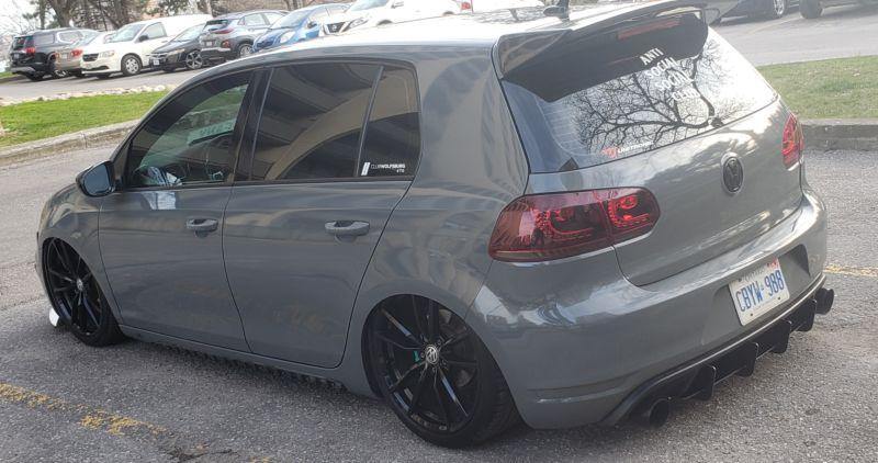 2010-2014 volkswagen GTI mk6 rear diffuser+Rear corner spats | Too Fast Autoparts | Order Online
