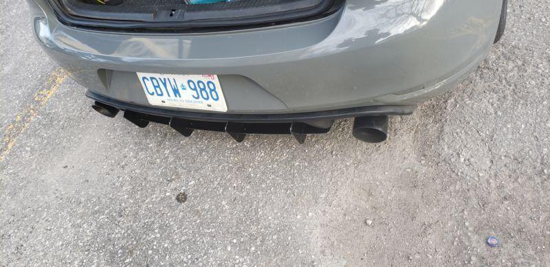 2010-2014 volkswagen GTI mk6 rear diffuser+Rear corner spats | Too Fast Autoparts | Order Online