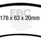 EBC 08-10 Ford F250 (inc Super Duty) 5.4 (2WD) Extra Duty Front Brake Pads