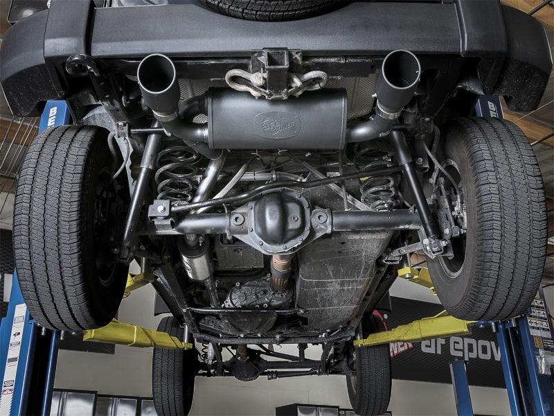 aFe Rebel Series 2.5in 409 SS Cat-Back Exhaust w/ Black Tips 2007+ Jeep Wrangler (JK) V6 3.6L/3.8L | Too Fast Autoparts | Order Online