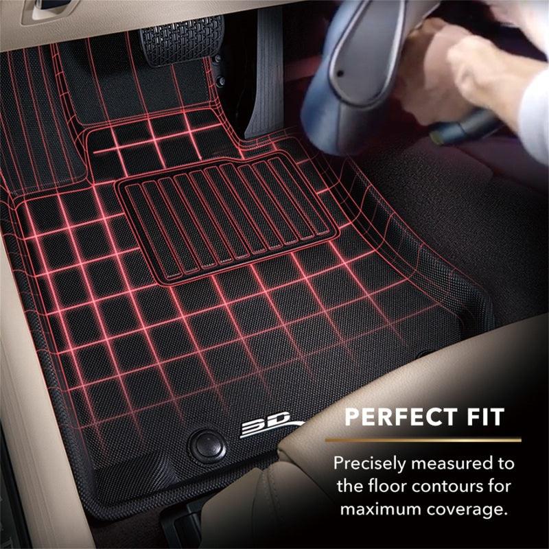 3D MAXpider 2013-2019 Hyundai Santa Fe/Santa Fe Xl Kagu 3rd Row Floormats - Black | Too Fast Autoparts | Order Online