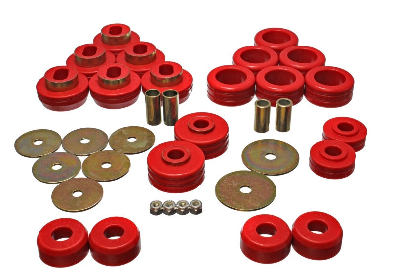 Energy Suspension 92-97 GM Denali XL/Blazer/Yukon XL 4WD Red Body Mount Set