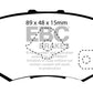 EBC 05-06 Honda CR-V 2.4 Greenstuff Rear Brake Pads