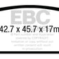 EBC 15+ Cadillac Escalade 6.2 2WD Greenstuff Rear Brake Pads