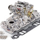 Edelbrock Manifold And Carb Kit Performer Eps Small Block Chevrolet 1957-1986 Natural Finish
