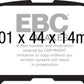 EBC 14+ Mazda 3 2.0 (Mexico Build) Redstuff Rear Brake Pads