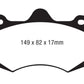 EBC AP Racing Caliper CP7040 Yellowstuff Brake Pads