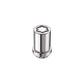 McGard Wheel Lock Nut Set - 4pk. (Tuner / Cone Seat) M12X1.5 / 13/16 Hex / 1.24in. Length - Chrome
