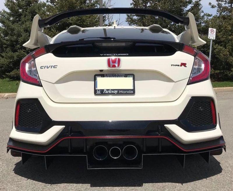 2017-2019 honda civic type r Rear Diffuser  Too Fast Autoparts