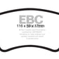 EBC 09-11 Audi A4 2.0 Turbo Yellowstuff Rear Brake Pads