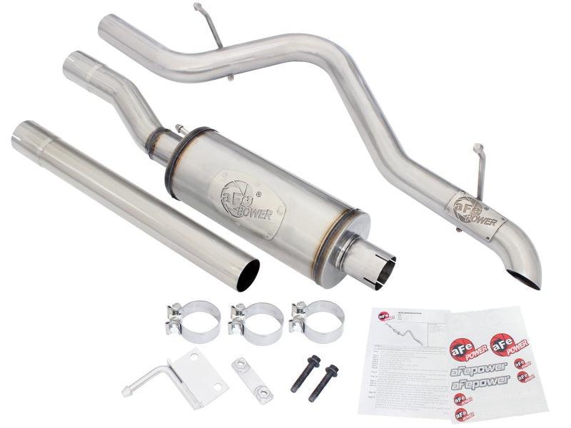 aFe MACHForce XP 2.5in SS-409 Cat-Back Exhaust 07-16 Jeep Wrangler (JK) V6-3.6L/3.8L (2-4 Door) | Too Fast Autoparts | Order Online