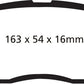 EBC 13-14 Ford Mustang 3.7 (A/T+Performance Pkg) Yellowstuff Front Brake Pads