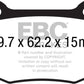 EBC 14+ Chevrolet Corvette Stingray (C7) 6.2 Bluestuff Rear Brake Pads