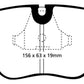 EBC 92-95 BMW M3 3.0 (E36) Yellowstuff Front Brake Pads