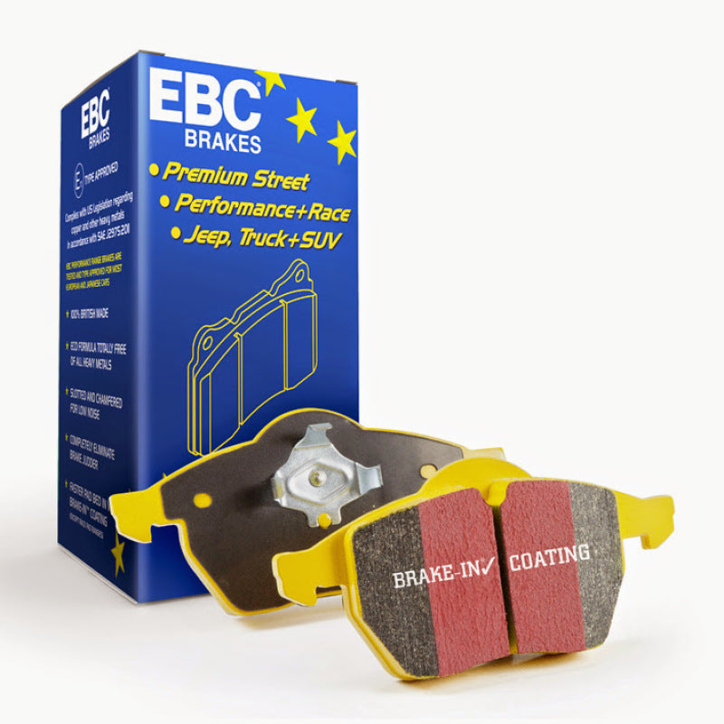 EBC 12-15 Porsche 911 (991) (Cast Iron Rotor only) 3.8 Carrera S Yellowstuff Rear Brake Pads