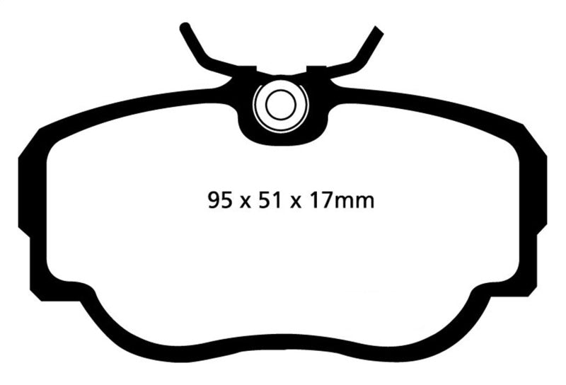 EBC 83-85 BMW 318 1.8 (E30) Plaquettes de frein avant Yellowstuff